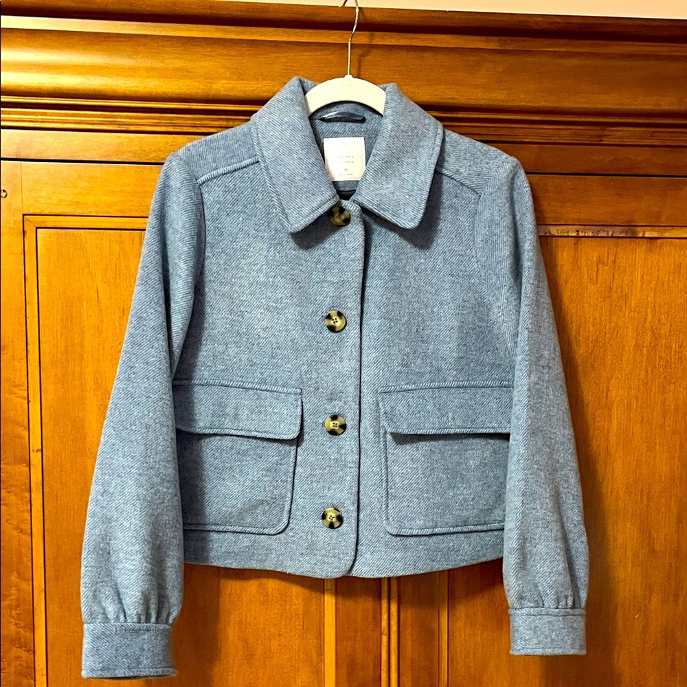 Laura Conrad blue Button-Up Jacket. So soft . Size M